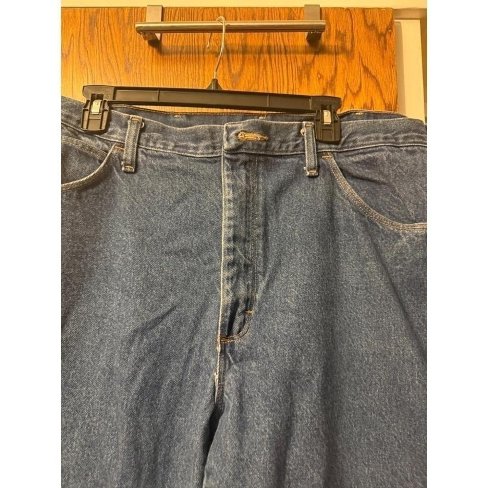 Rustler Mens Regular Fit Straight Leg Blue Denim Jeans 38x30 87631PW